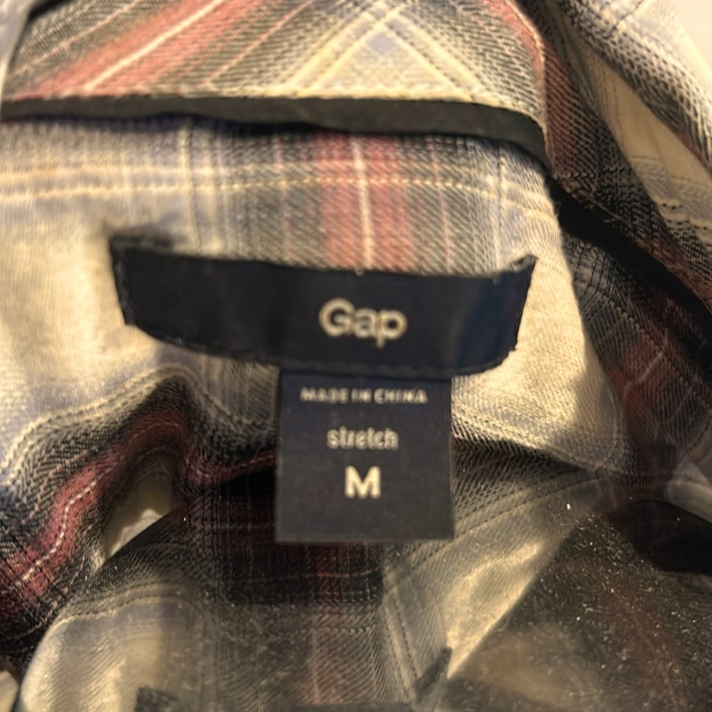 Perfect Condition Plaid Stretch Button Down - image 3
